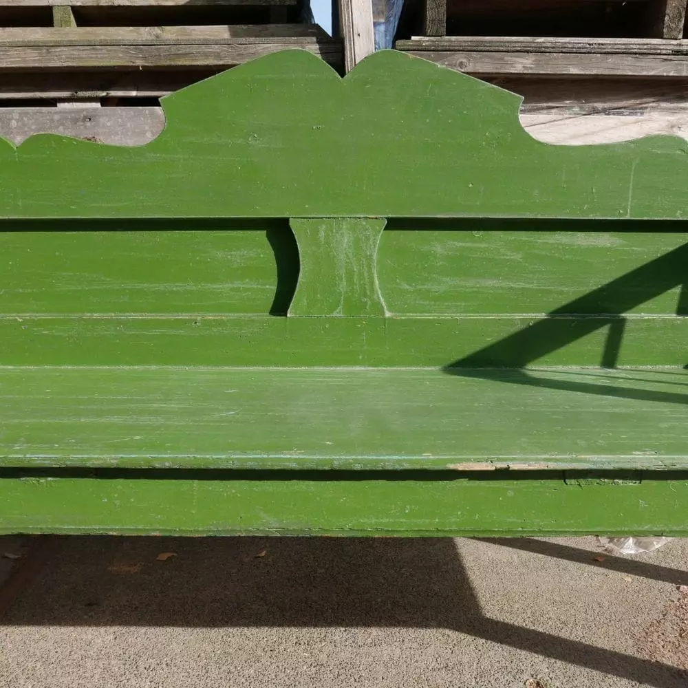 Hongaarse houten groene bank
