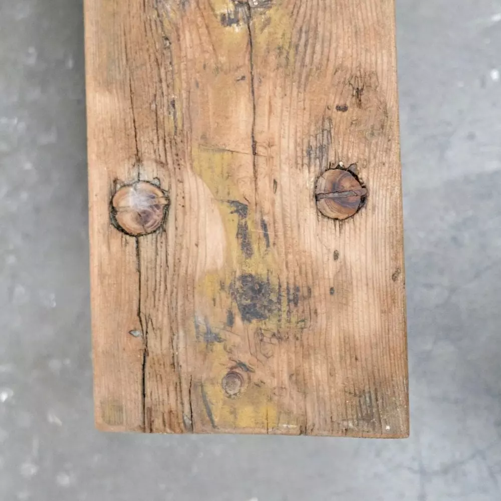 Smalle houten tafel
