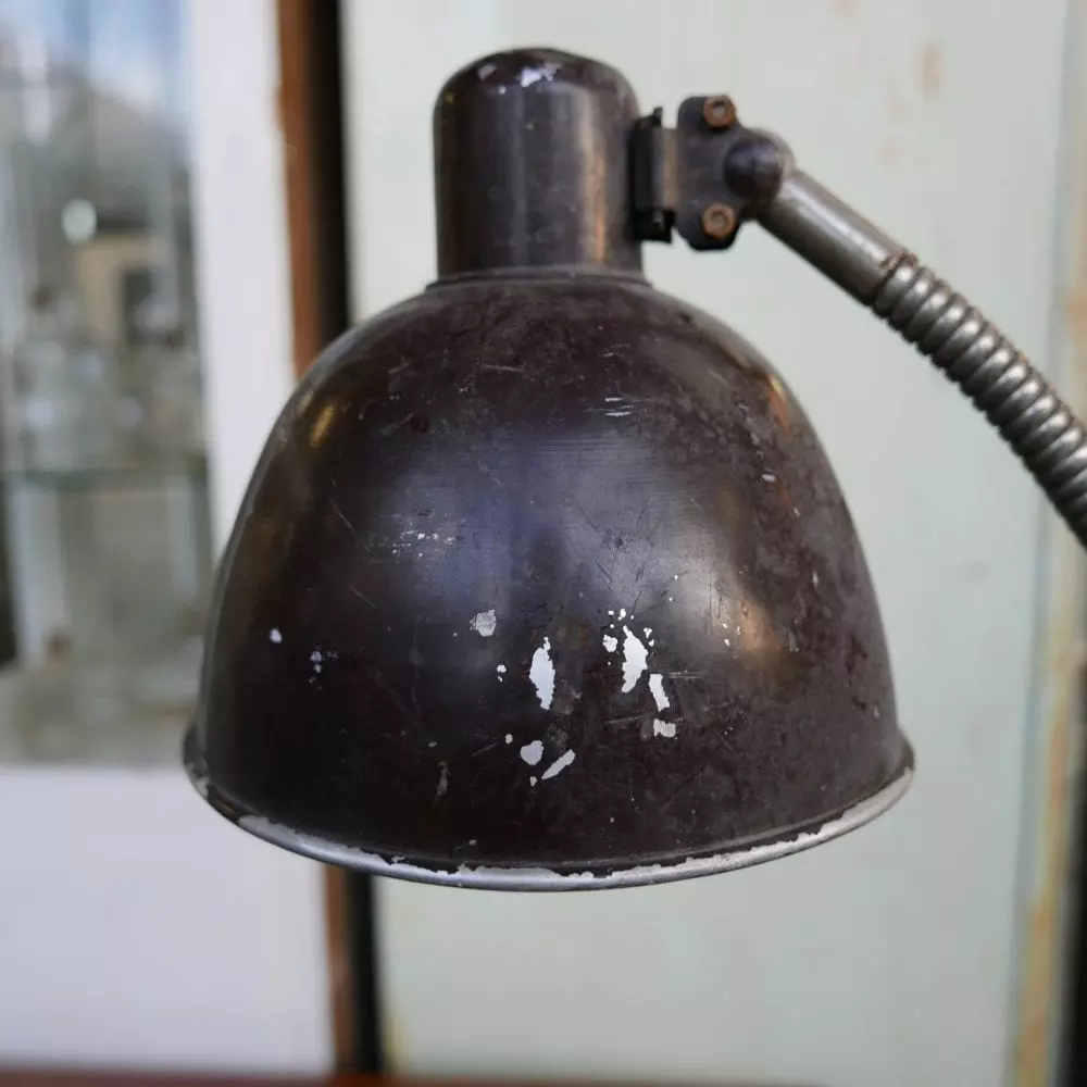 Vintage metalen klem bureaulamp