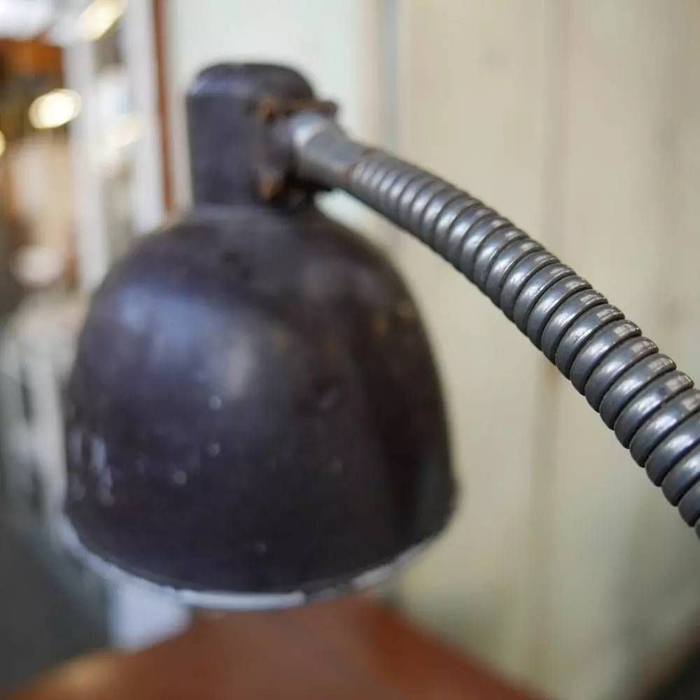 Vintage metalen klem bureaulamp