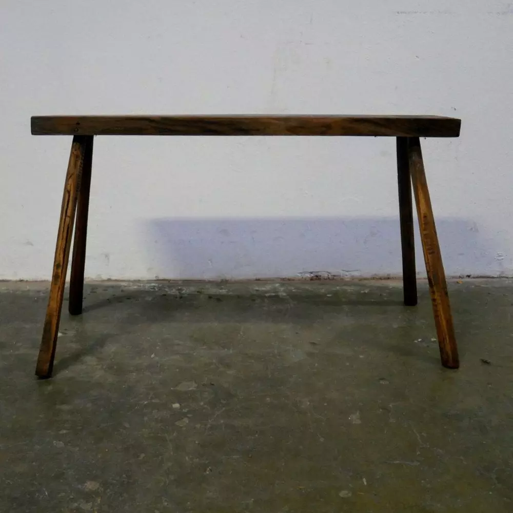 Smalle houten tafel