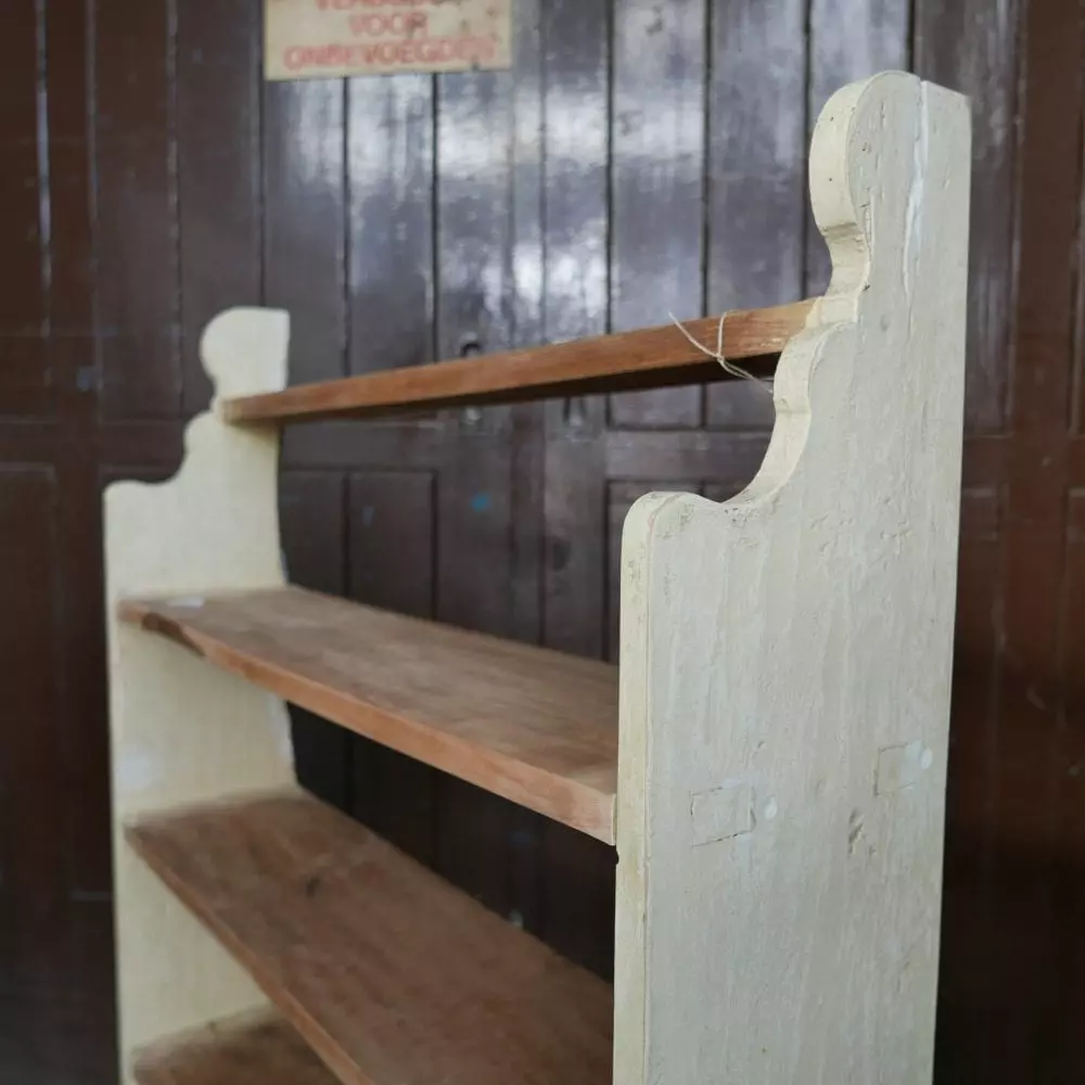 houten keuken rek