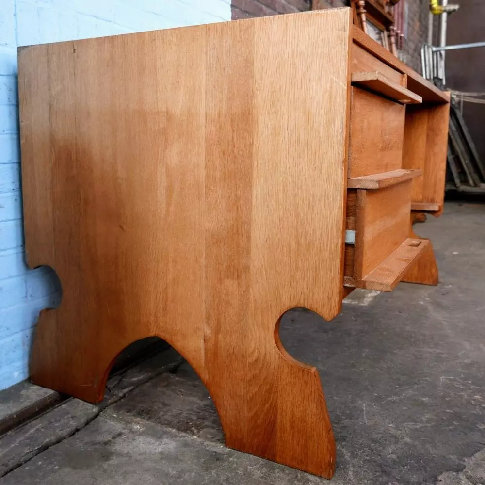 vintage houten bureau