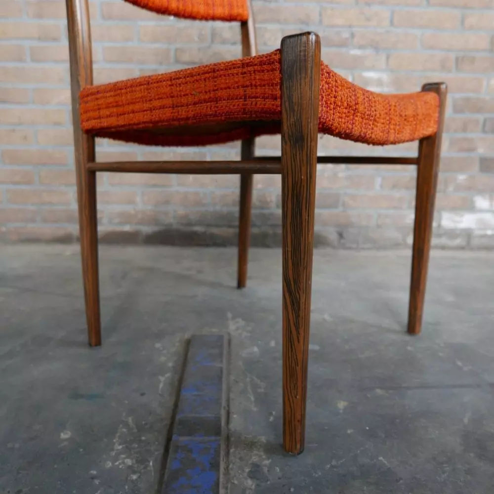 oranje retro jaren '50 stoel