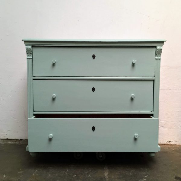 Blauw commode onderkast