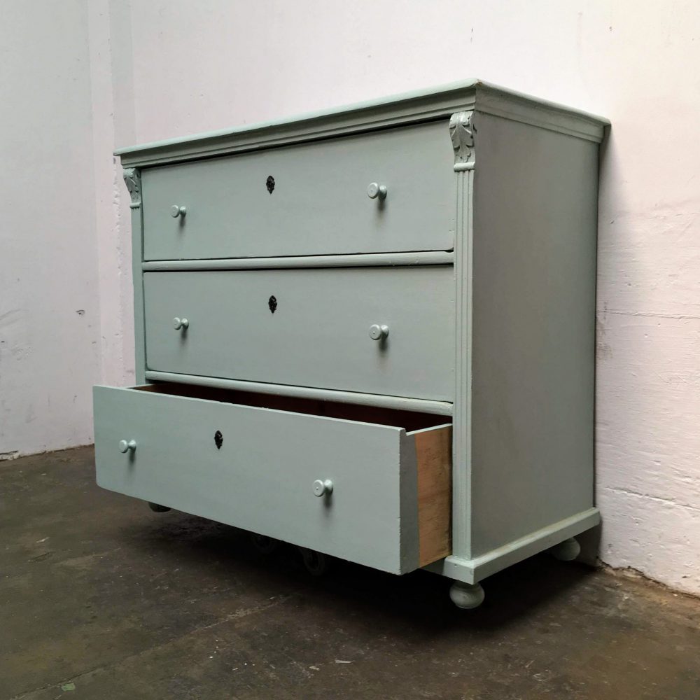Blauw commode onderkast