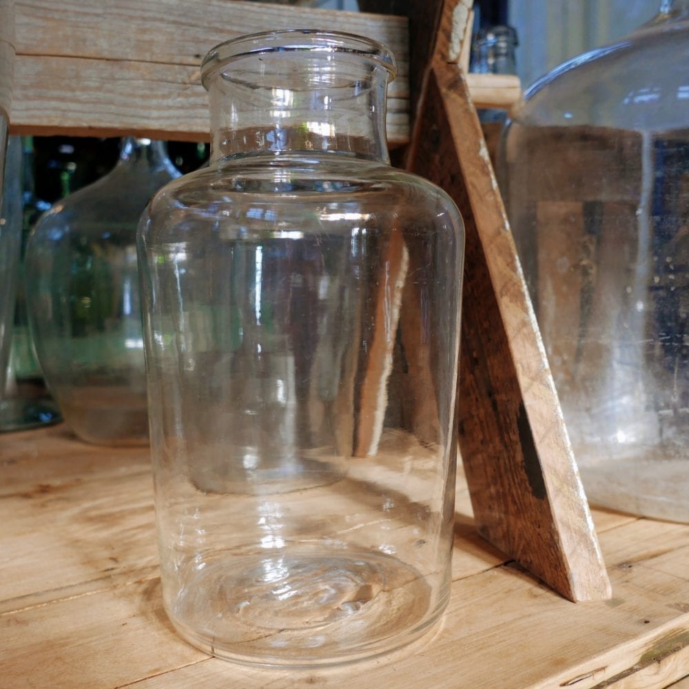 Glazen pot transparant M