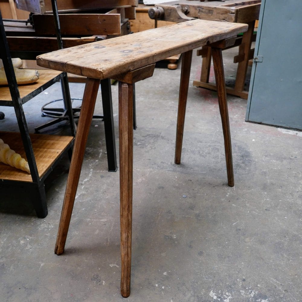 Houten werktafel