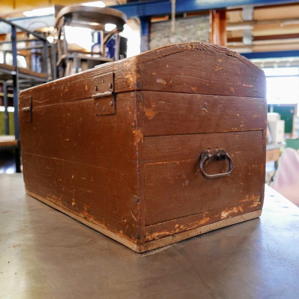 Houten bruine kist