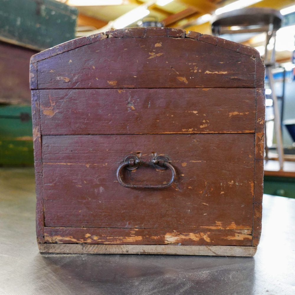 Houten bruine kist - Afbeelding 2