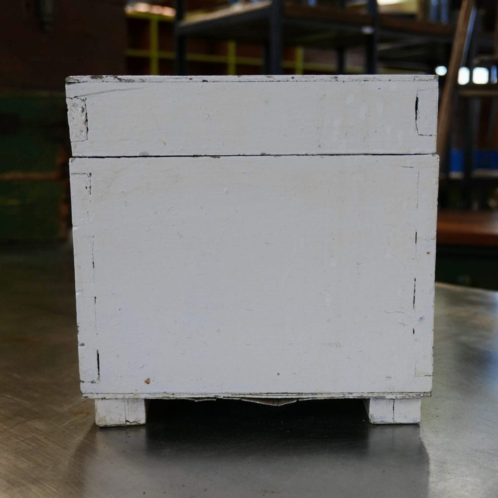 Houten witte kist - Afbeelding 3