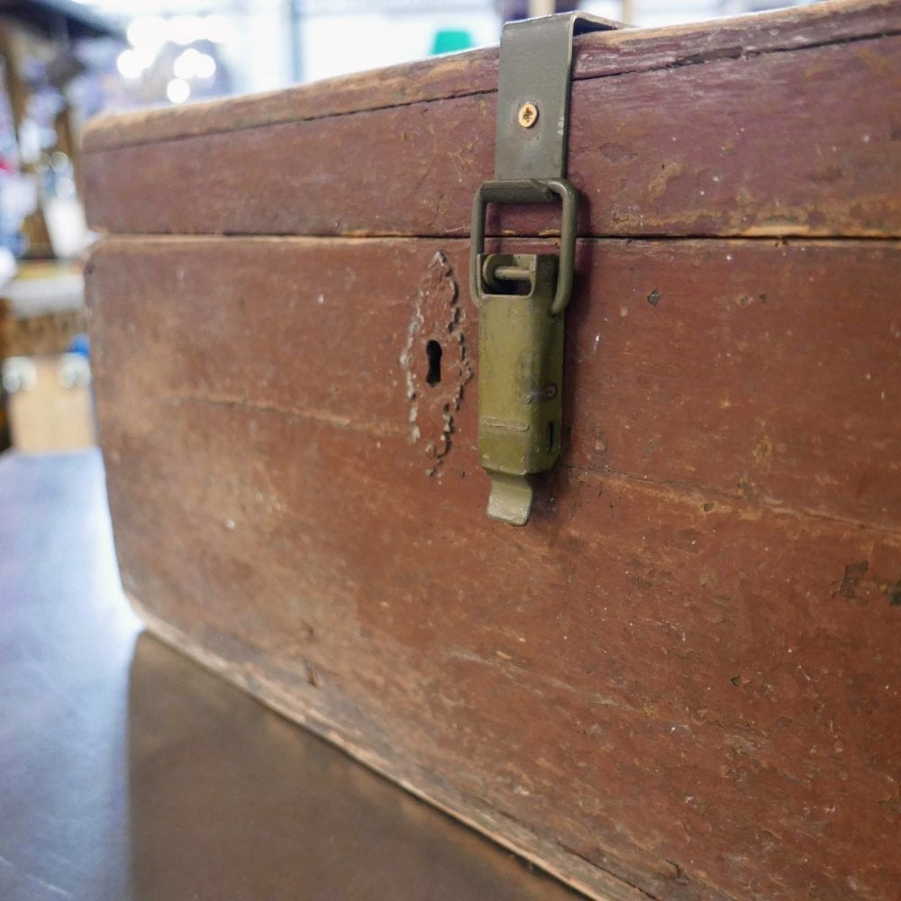 Houten bruine kist - Afbeelding 3