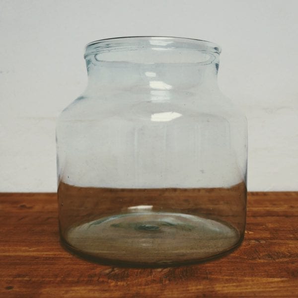 Glazen pot transparant S
