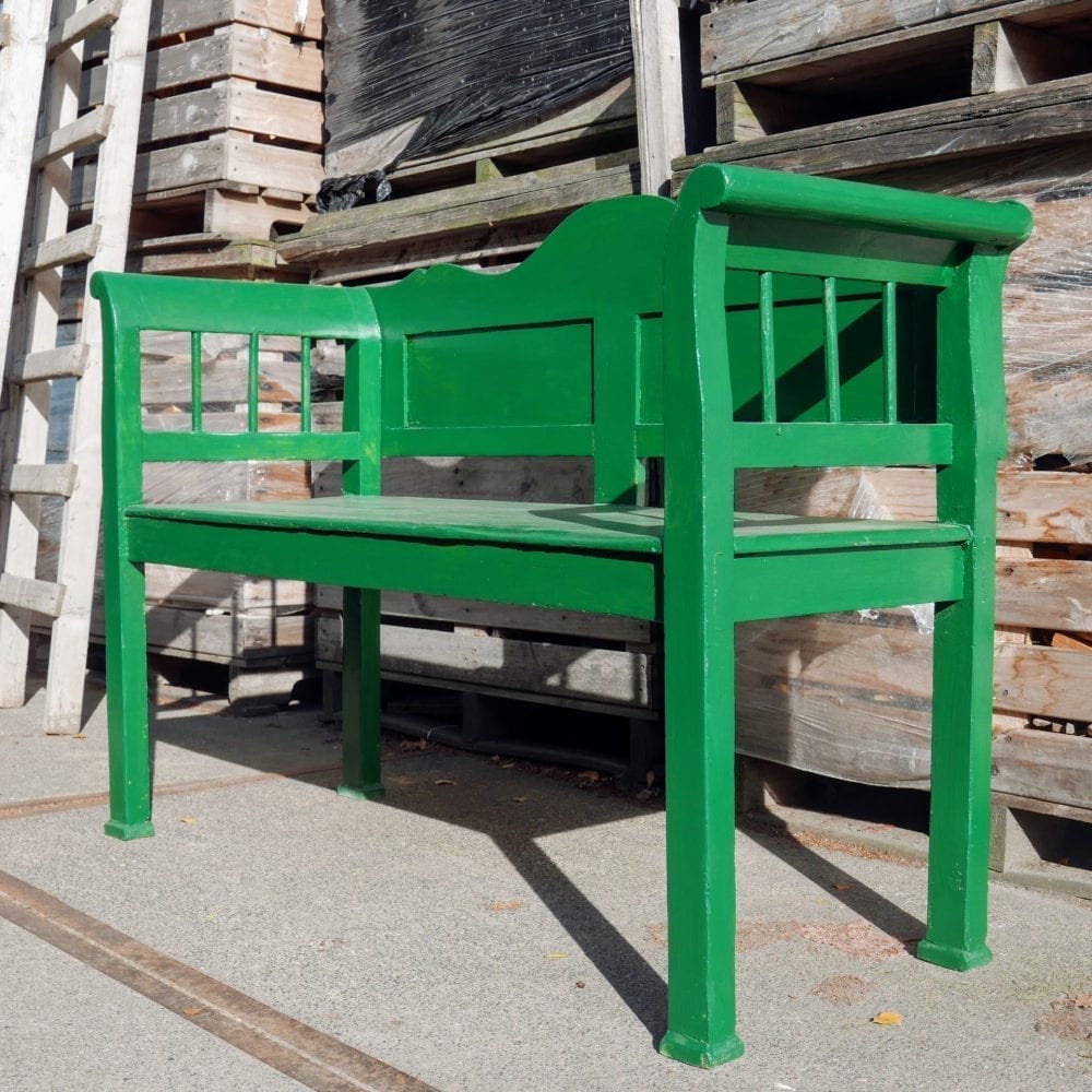 Hongaarse houten groene bank