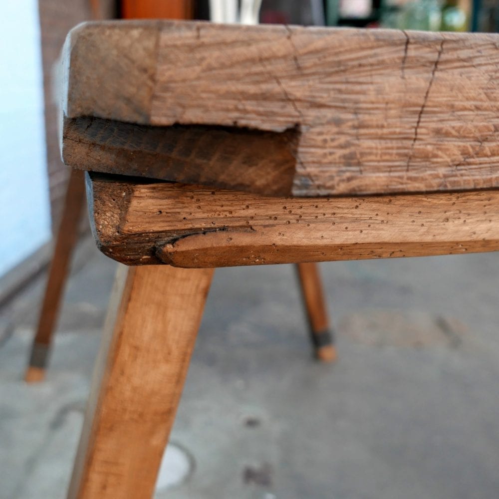 Houten werktafel