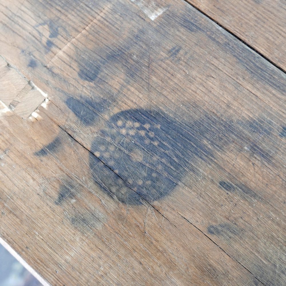 Houten werktafel