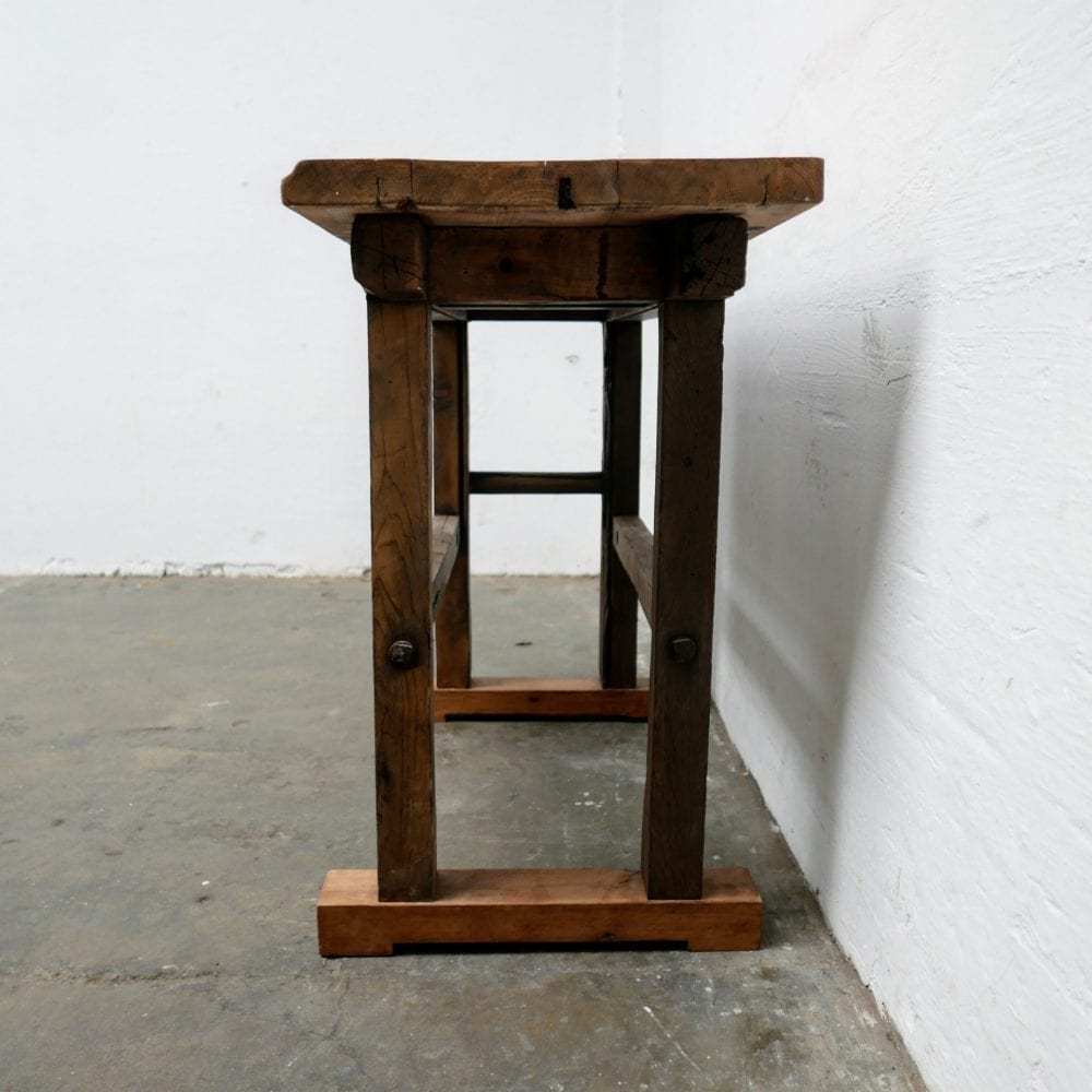 Houten werktafel