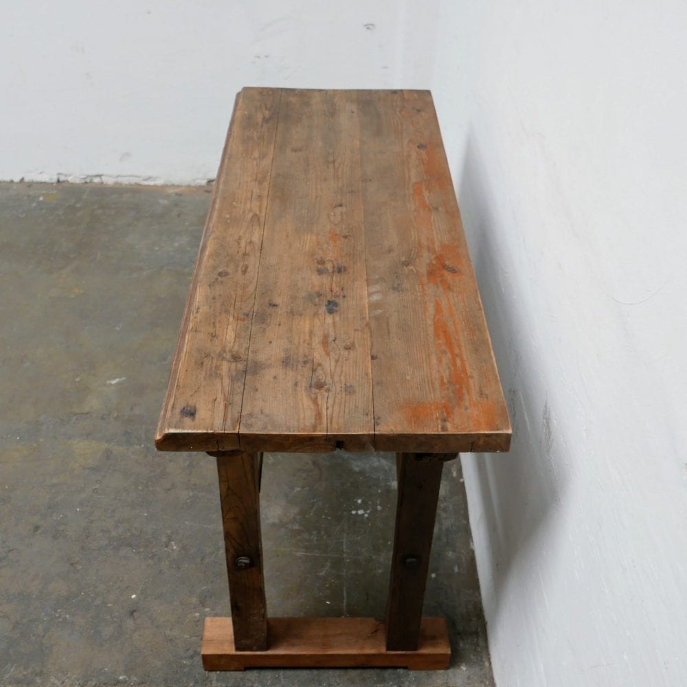 Houten werktafel