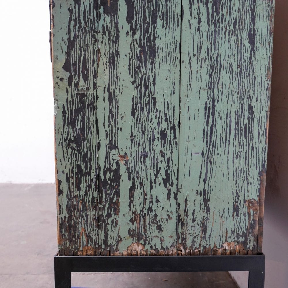 Industriële houten ladekast