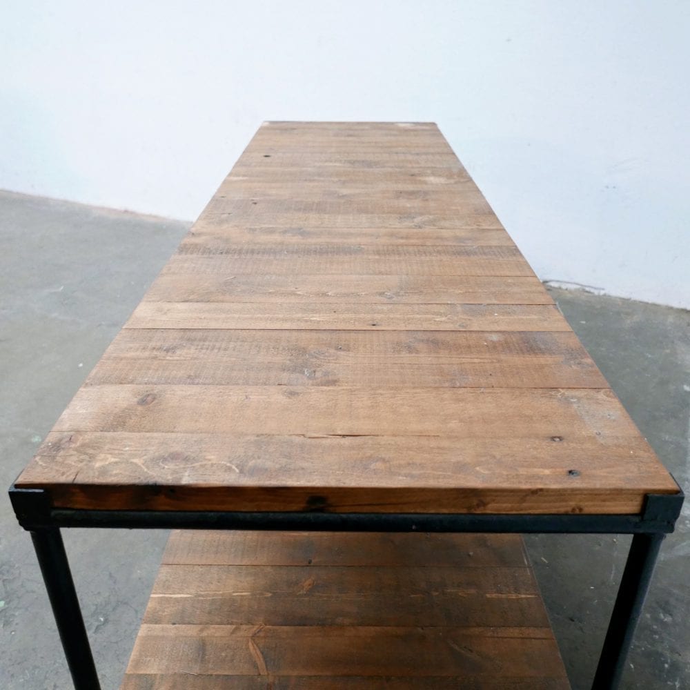 Industriële werktafel met onderblad - Afbeelding 4