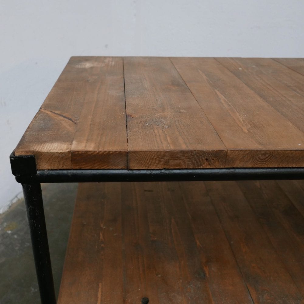 Industriële werktafel met onderblad - Afbeelding 3