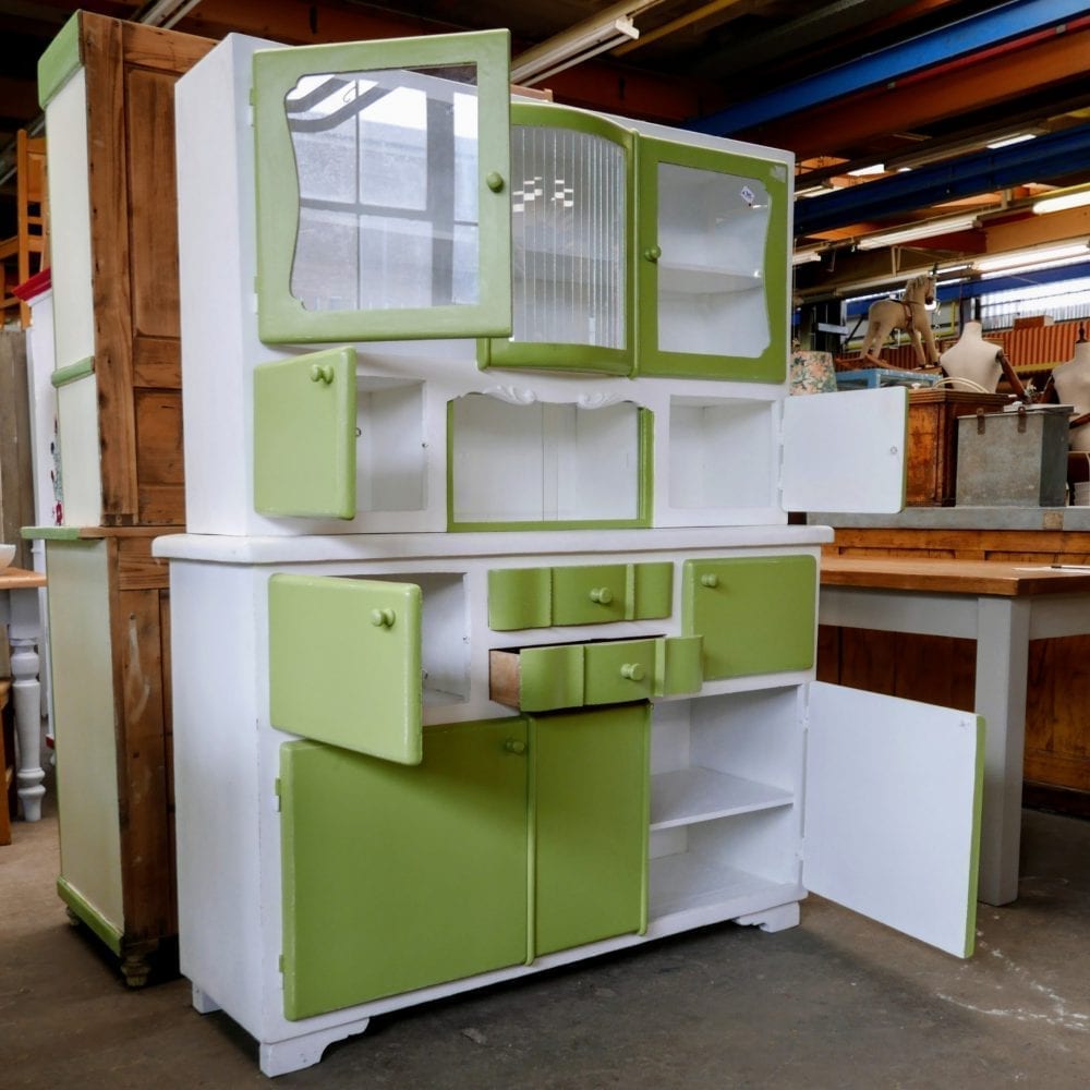 Groene retro buffetkast