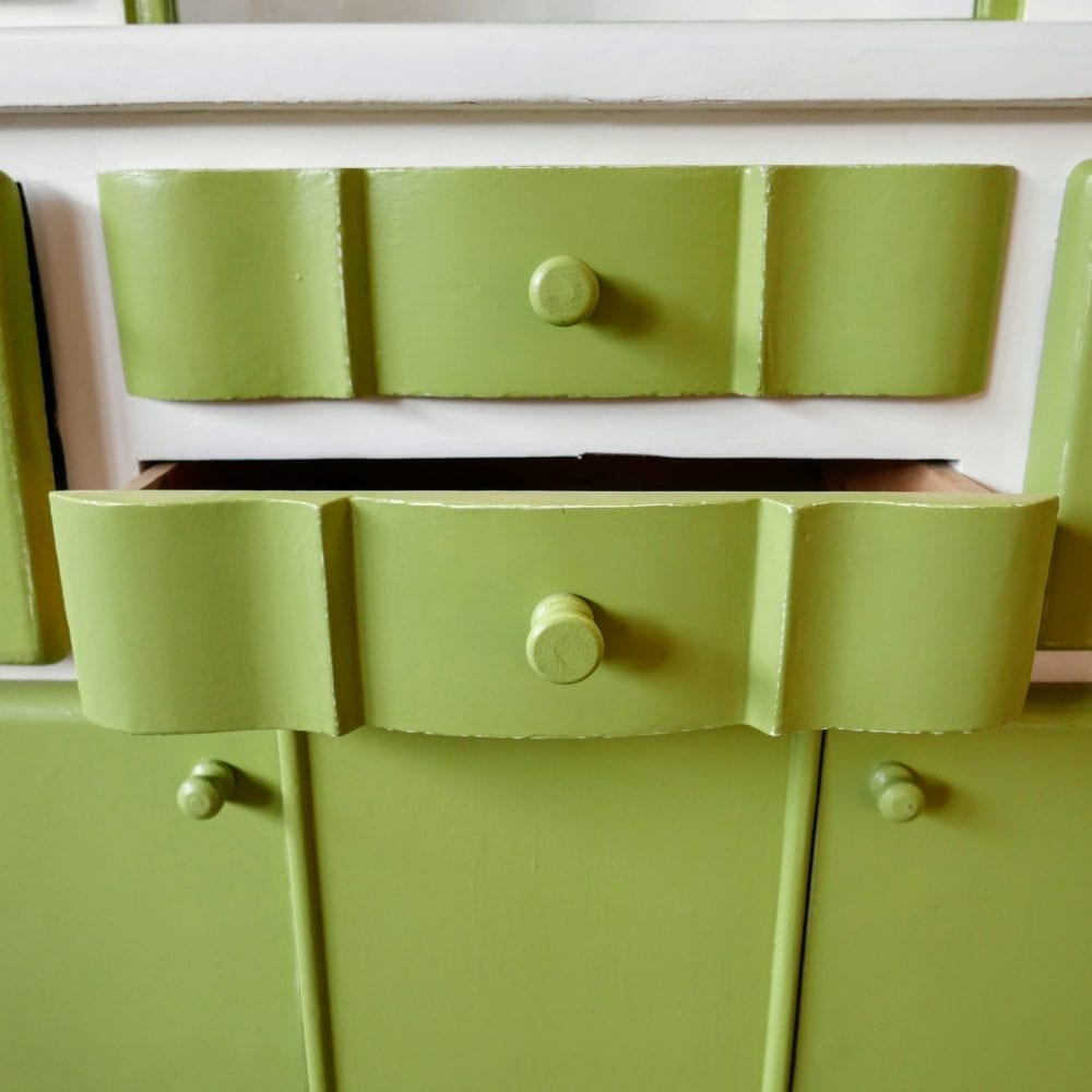 Groene retro buffetkast