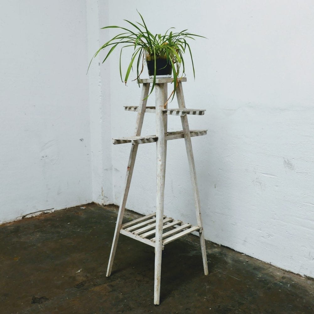 Witte smalle plantentafel