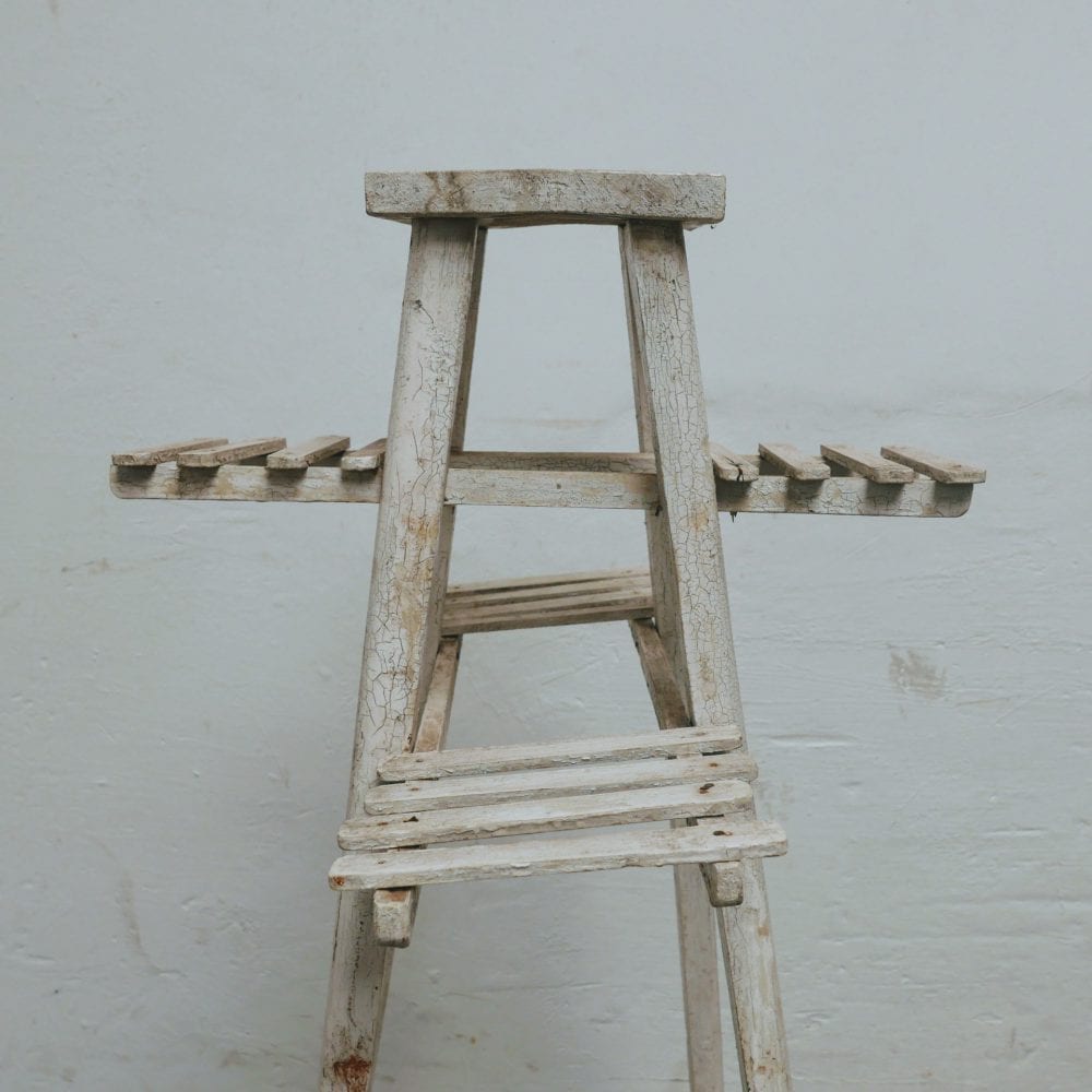 Witte smalle plantentafel
