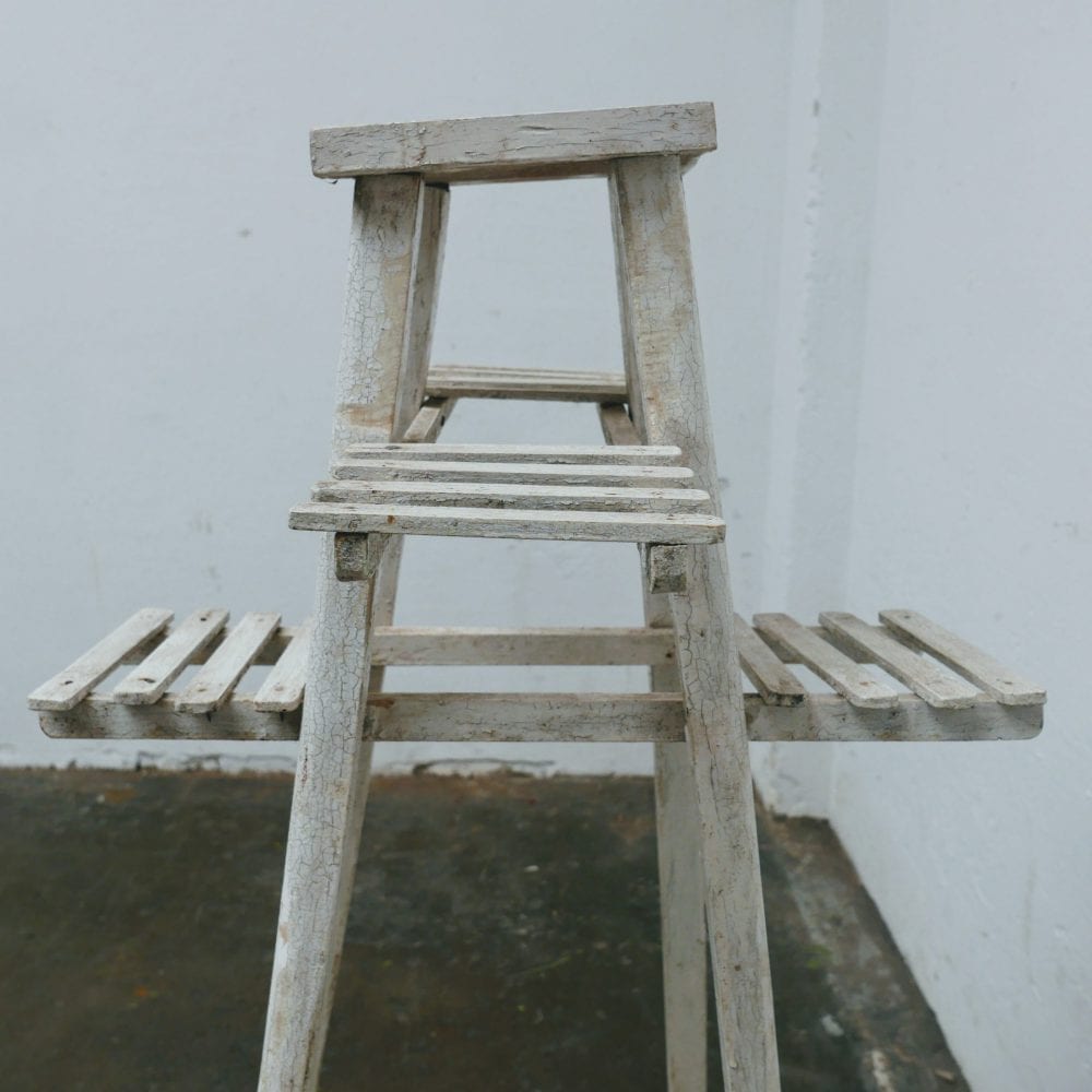 Witte smalle plantentafel