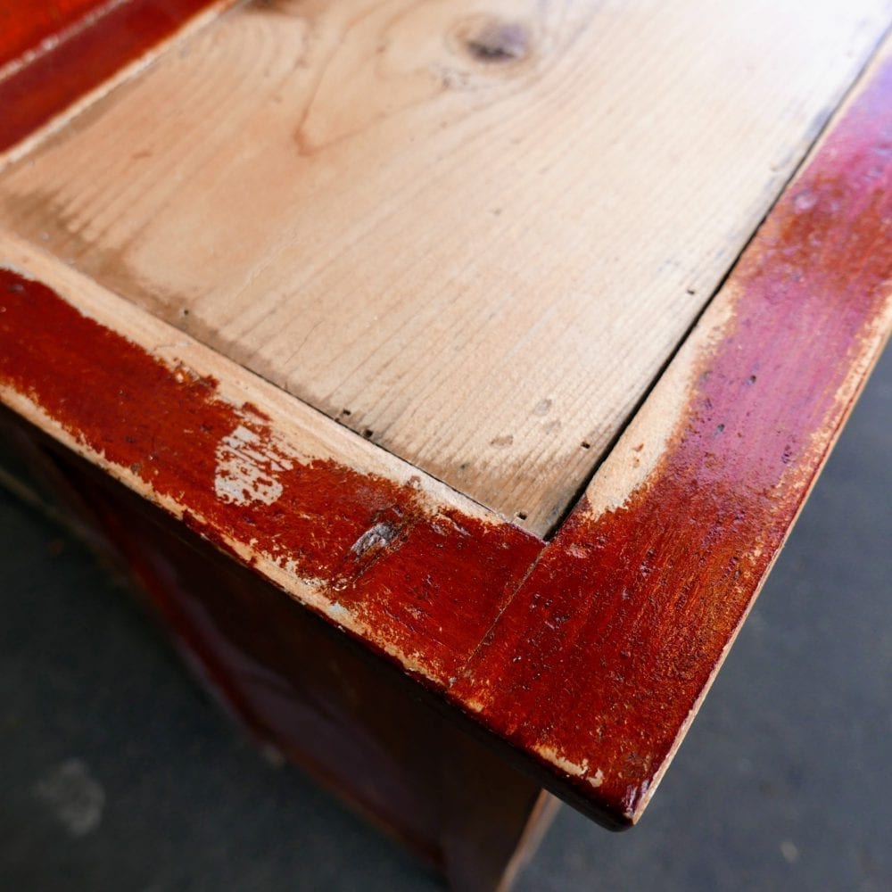 Bruine houten kaptafel