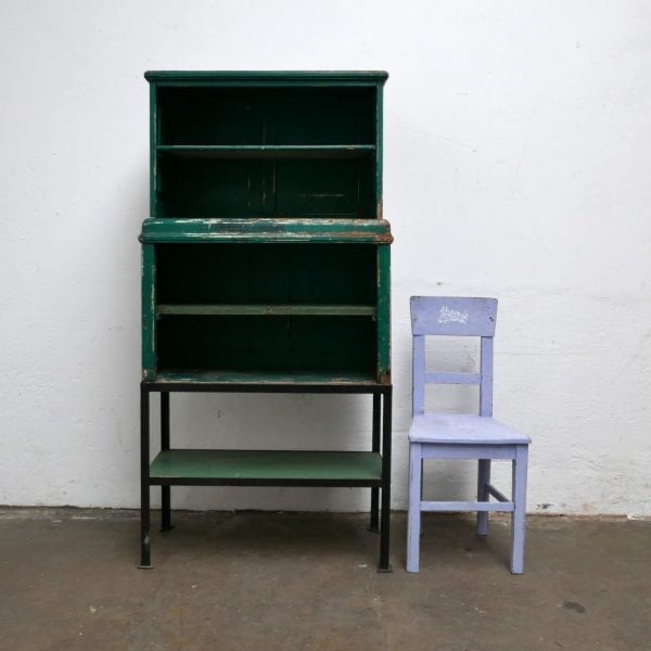 Hout-metalen kast