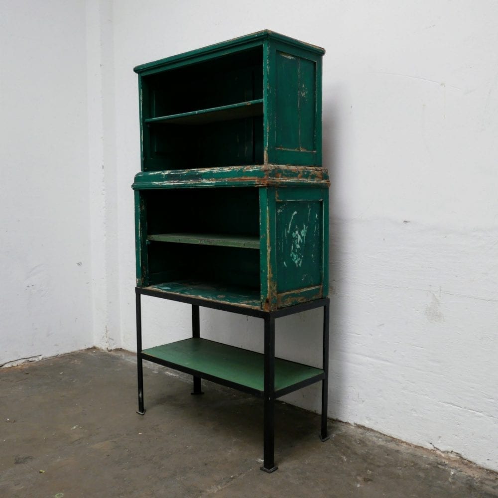 Hout-metalen kast