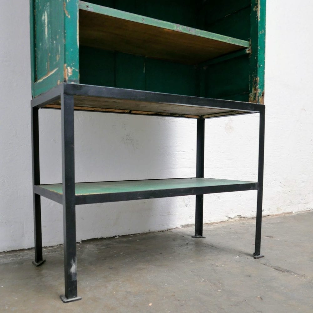 Hout-metalen kast