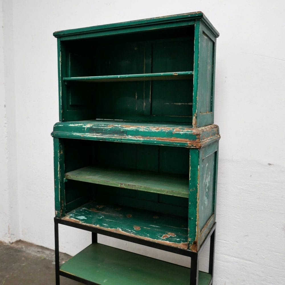 Hout-metalen kast