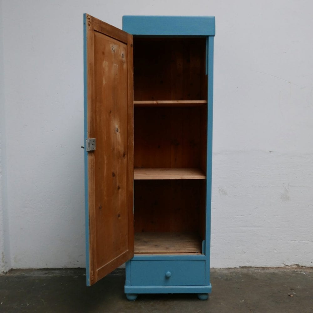 Linnenkast hout blauw