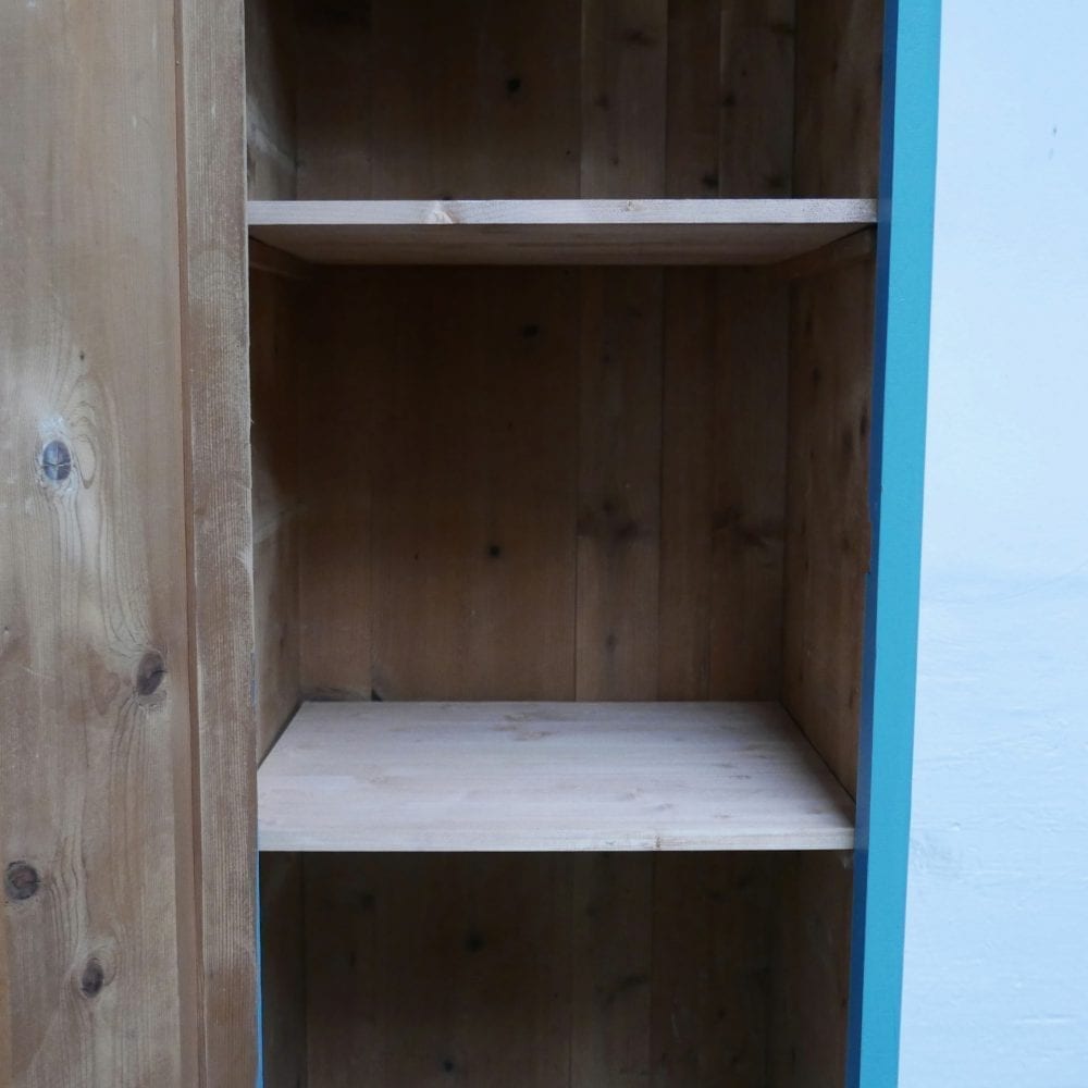 Linnenkast hout blauw