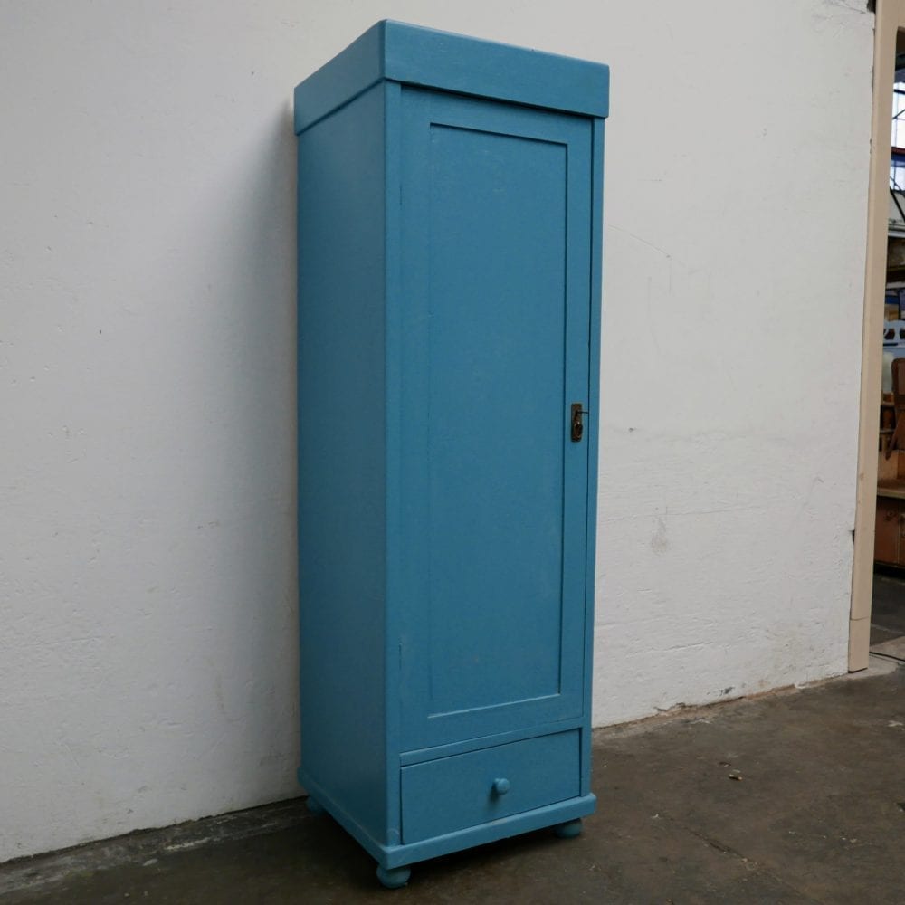 Linnenkast hout blauw