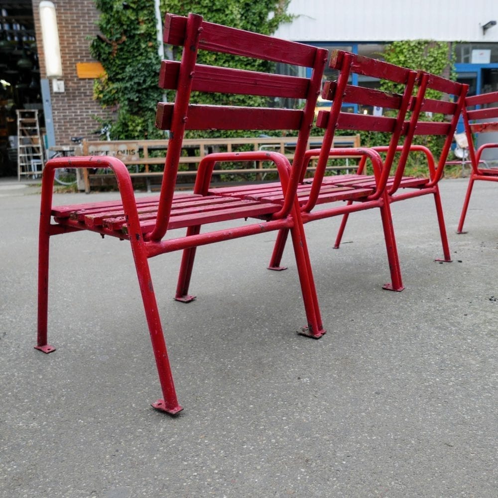 Rode tuinbank