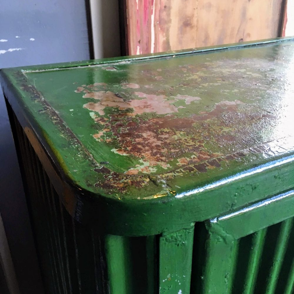 Groen metalen kast