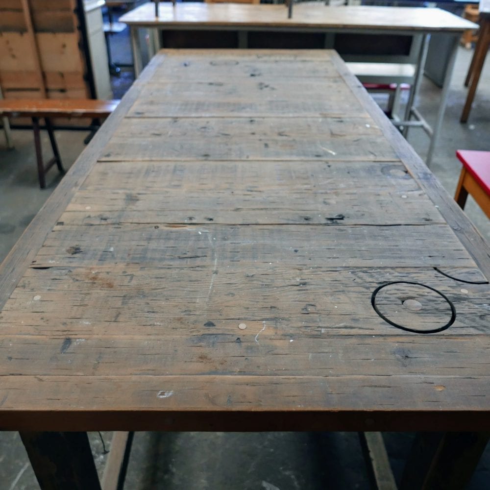 Houten werktafel