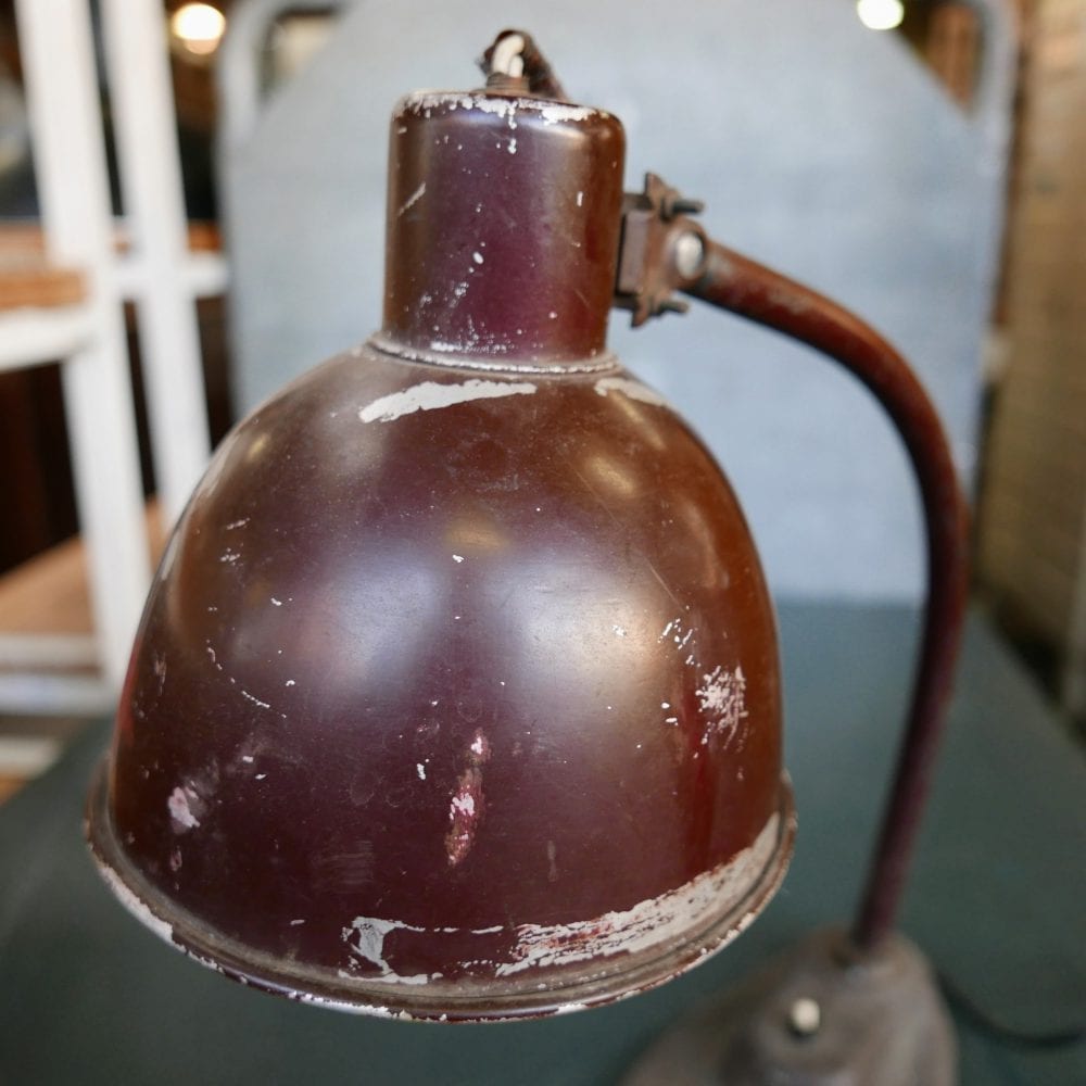 Vintage metalen bureaulamp