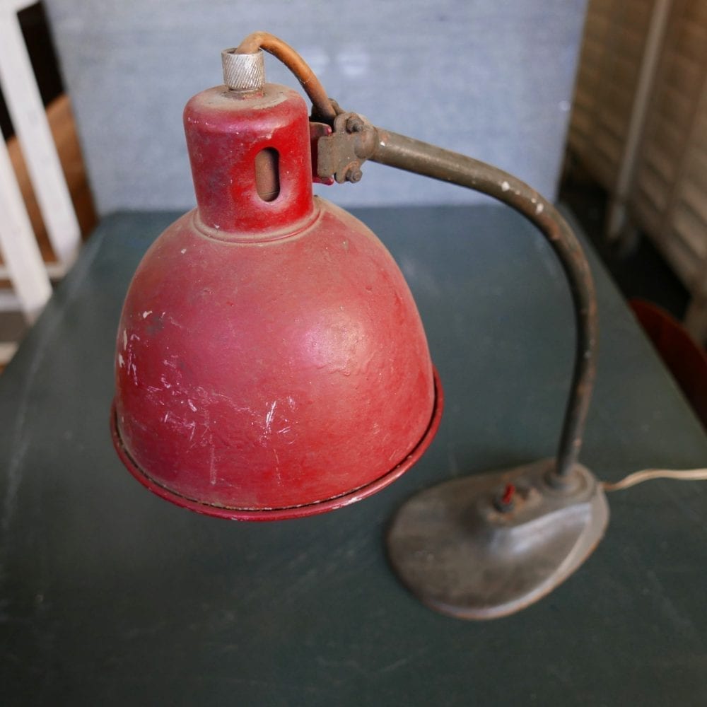 Vintage metalen bureaulamp