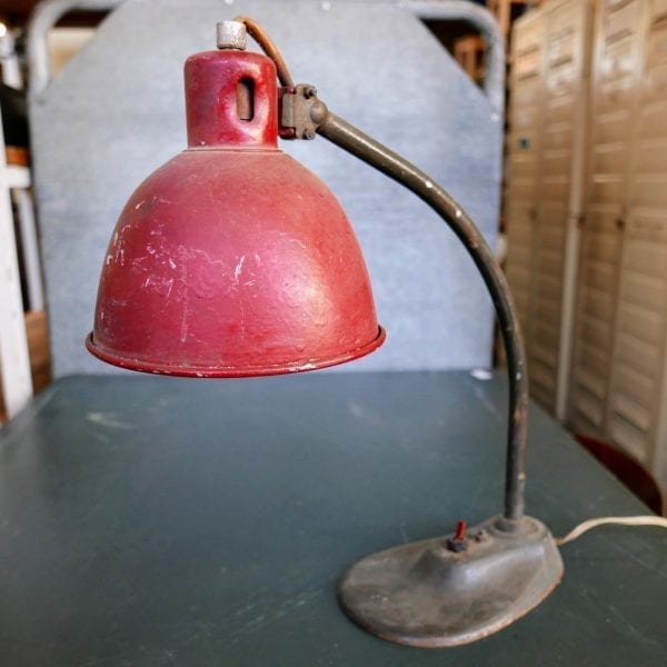 Vintage metalen bureaulamp