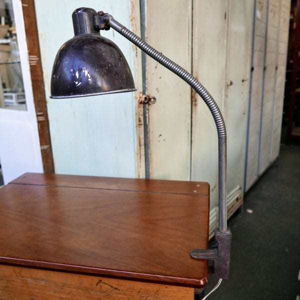 Vintage metalen klem bureaulamp