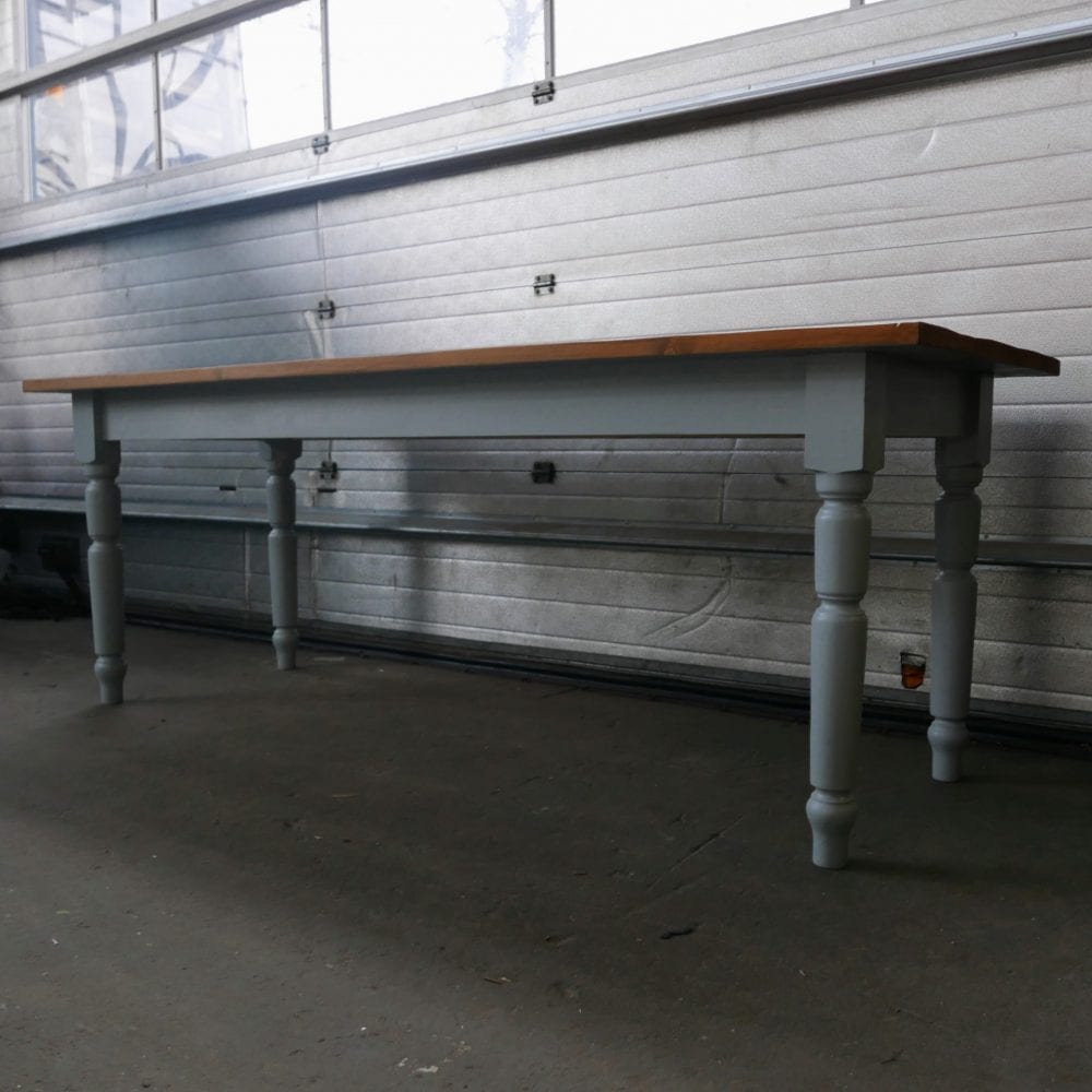 Lichtblauwe eettafel - Afbeelding 2
