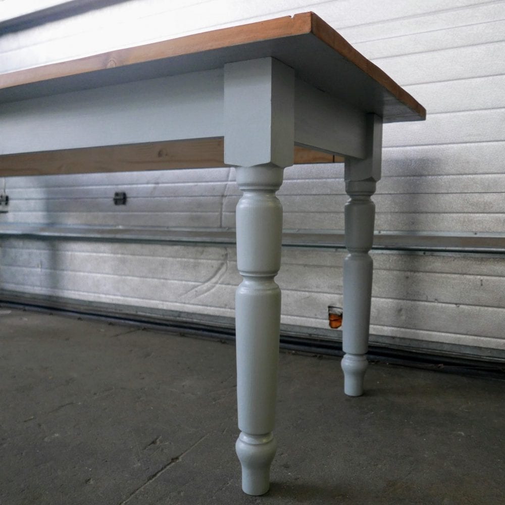 Lichtblauwe eettafel - Afbeelding 3