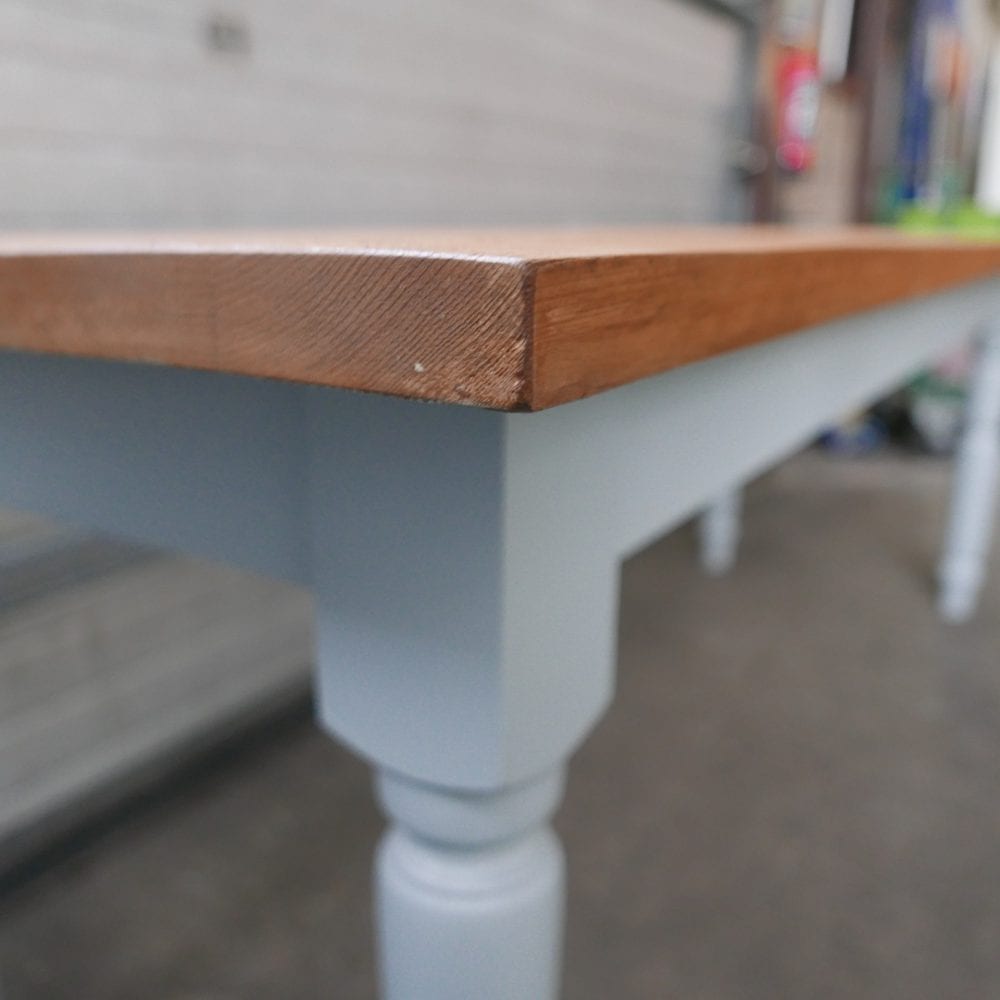 Lichtblauwe eettafel - Afbeelding 6