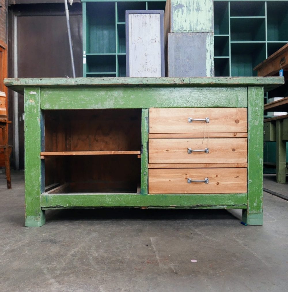 groene werktafel