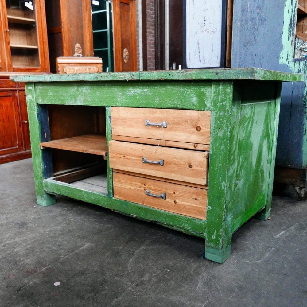 groene werktafel